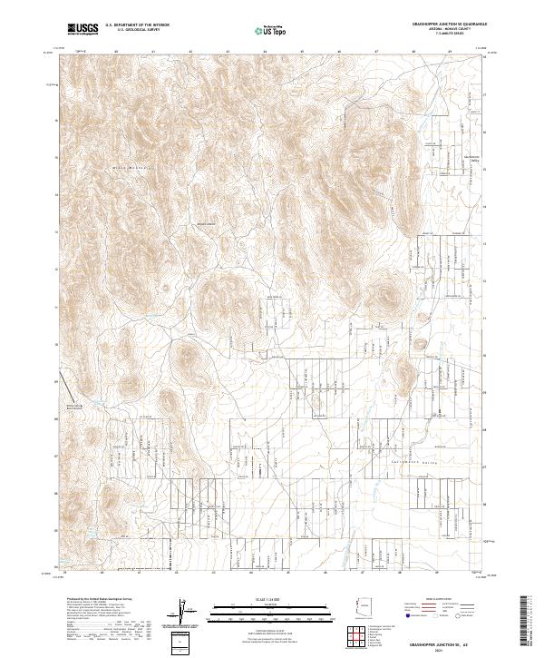 Grasshopper Junction SE, AZ — USGS 7.5-minute topo (2021)