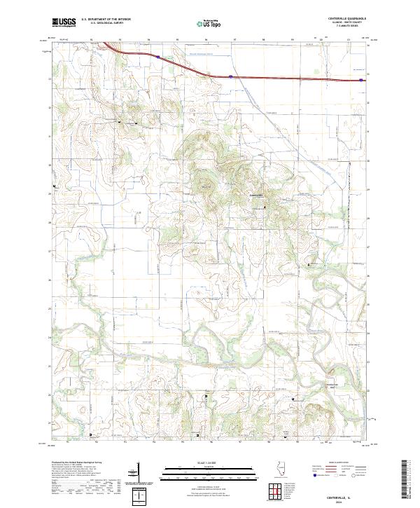 Centerville, IL — USGS 7.5-minute topo (2024)