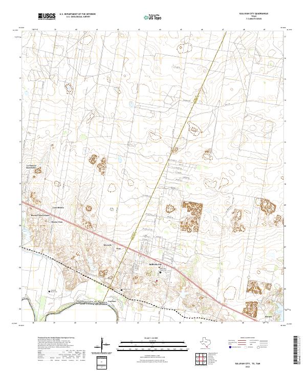 Sullivan City, TX,TAM, US — USGS 7.5-minute topo (2022)