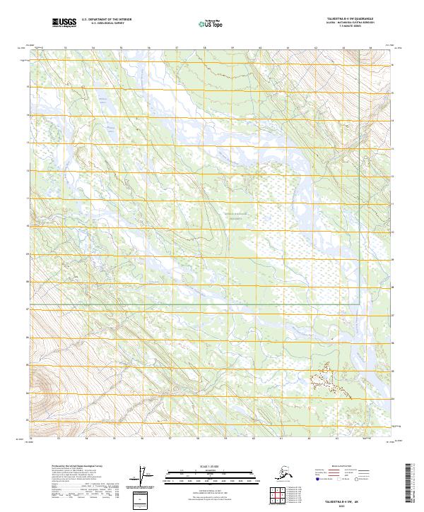 Talkeetna B-4 SW, AK — USGS 7.5-minute topo (2023)