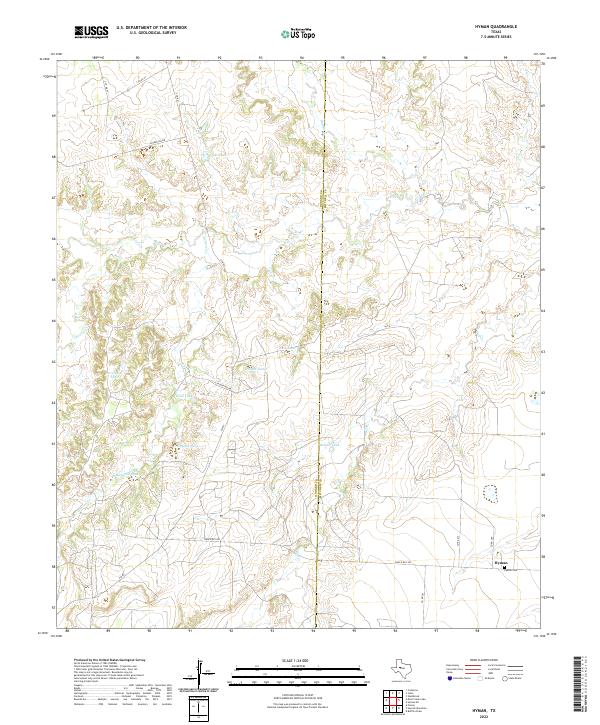 Hyman, TX — USGS 7.5-minute topo (2022)