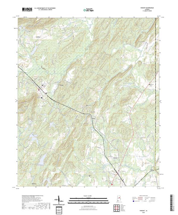 Vincent, AL — USGS 7.5-minute topo (2024)
