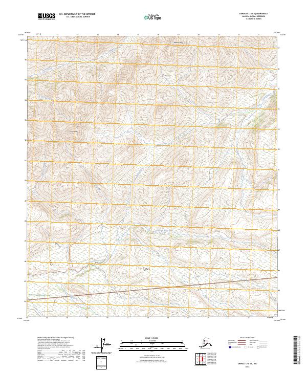 Denali C-2 SE, AK — USGS 7.5-minute topo (2023)