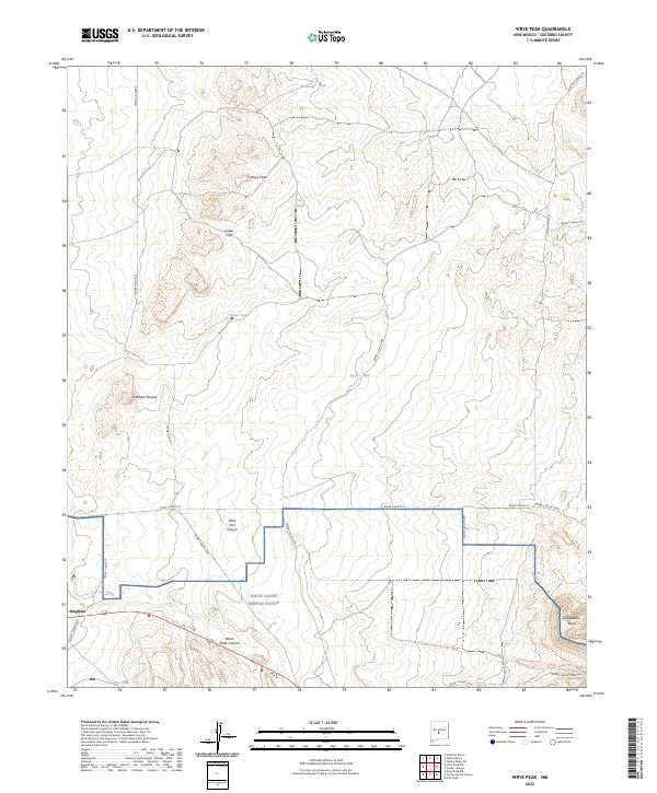 Wrye Peak, NM — USGS 7.5-minute topo (2023)