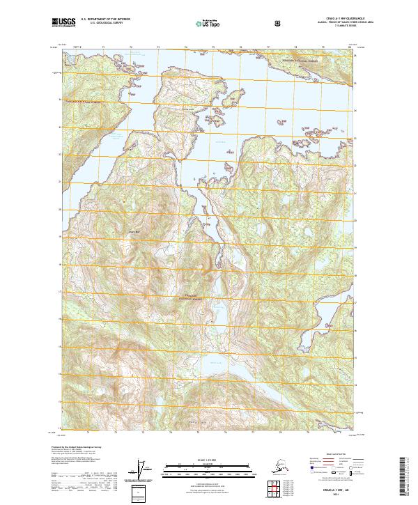 Craig A-1 NW, AK — USGS 7.5-minute topo (2021)