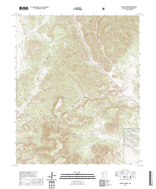 Crosby Springs, NM — USGS 7.5-minute topo (2023)