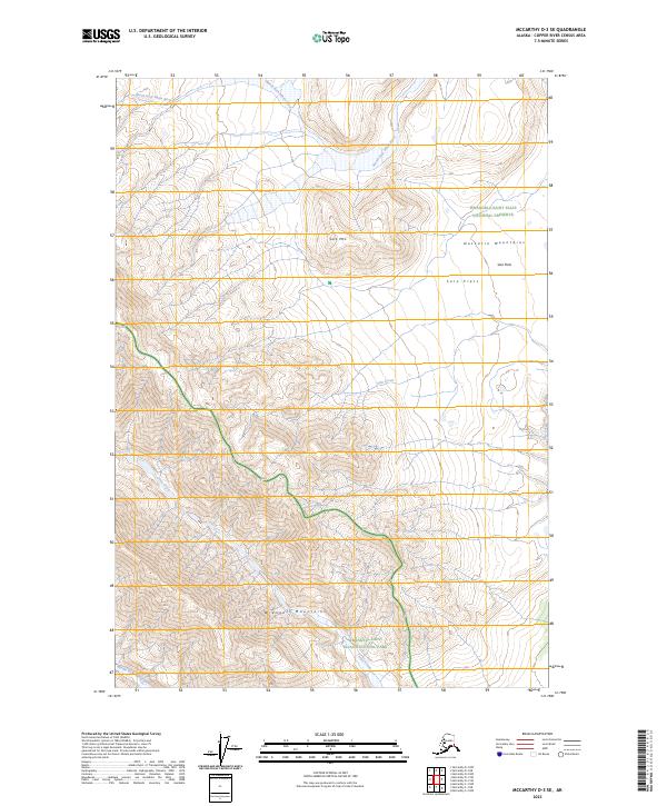 McCarthy D-3 SE, AK — USGS 7.5-minute topo (2023)