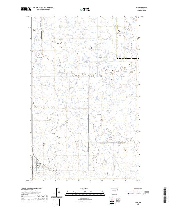 Mylo, ND — USGS 7.5-minute topo (2024)
