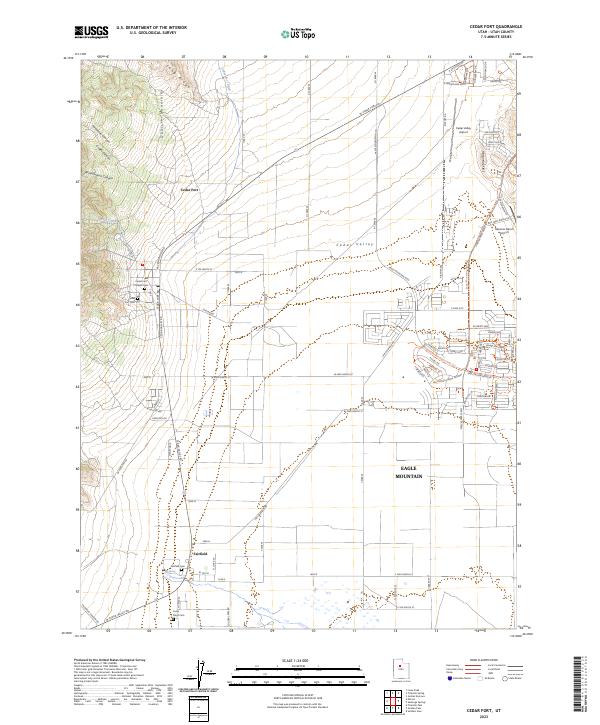 Cedar Fort, UT — USGS 7.5-minute topo (2023)