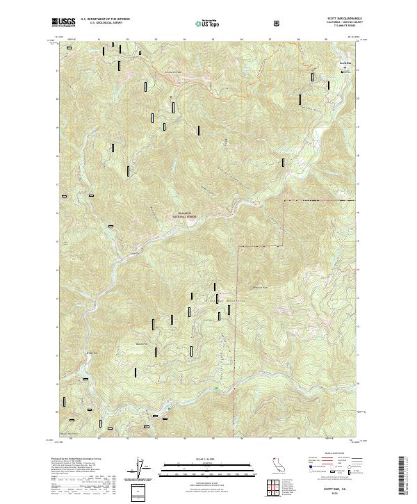 Scott Bar, CA — USGS 7.5-minute topo (2022)
