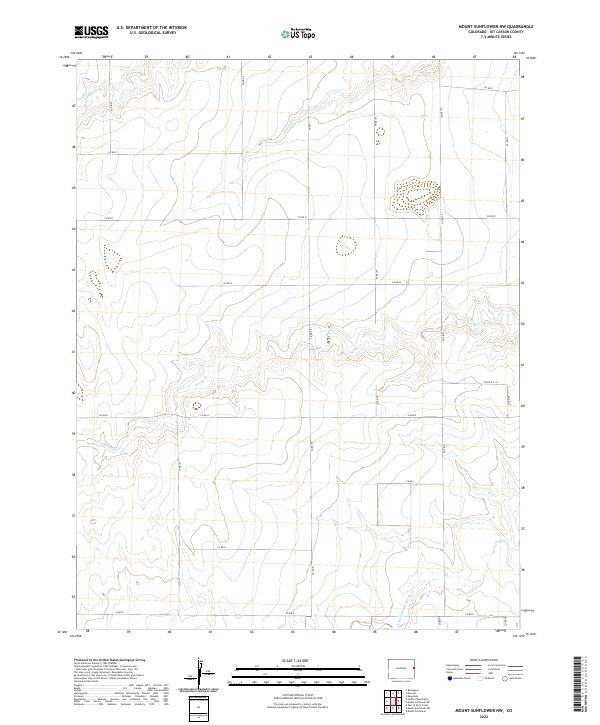Mount Sunflower NW, CO — USGS 7.5-minute topo (2022)