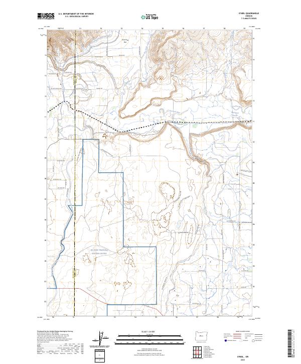 O'Neil, OR — USGS 7.5-minute topo (2023)
