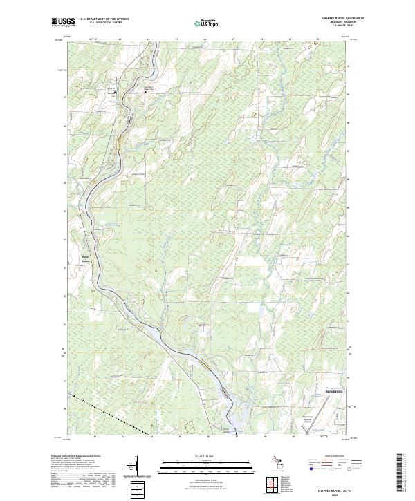 Chappee Rapids, MI-WI — USGS 7.5-minute topo (2023)