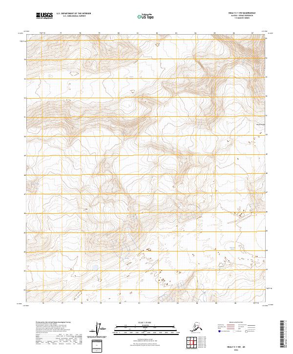 Healy C-1 SW, AK — USGS 7.5-minute topo (2024)