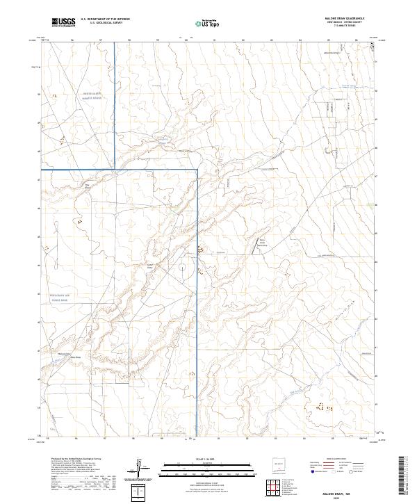 Malone Draw, NM — USGS 7.5-minute topo (2023)