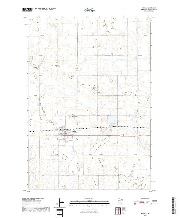 Renville, MN — USGS 7.5-minute topo (2022)