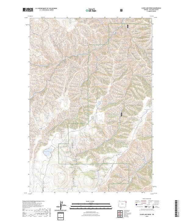 Clear Lake Ridge, OR — USGS 7.5-minute topo (2024)