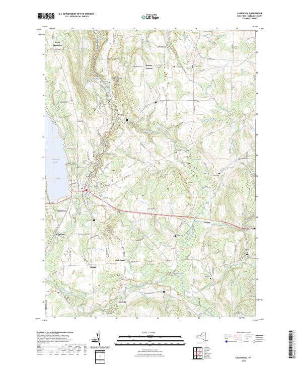 Cazenovia, NY — USGS 7.5-minute topo (2023)
