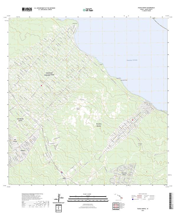 Pahoa North, HI — USGS 7.5-minute topo (2024)
