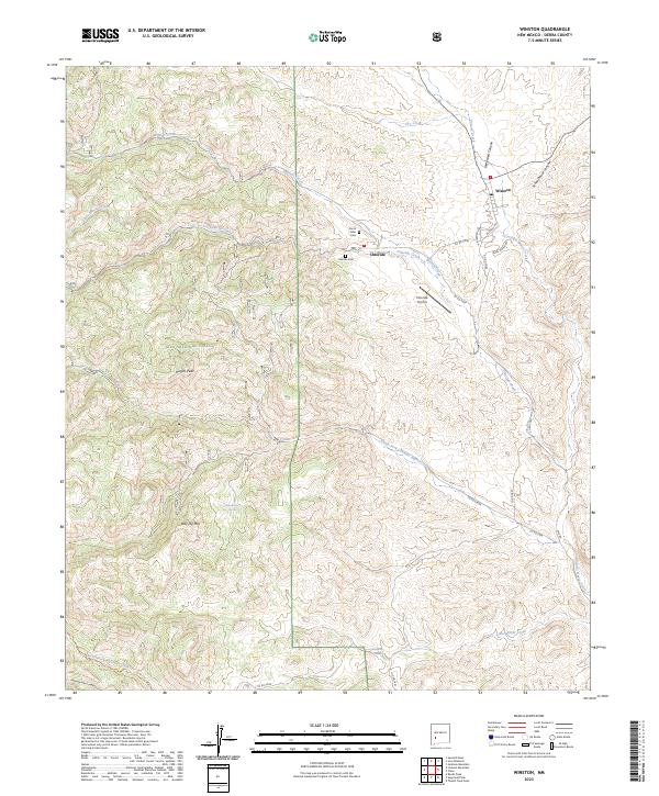 Winston, NM — USGS 7.5-minute topo (2023)