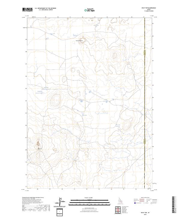 Split Top, ID — USGS 7.5-minute topo (2023)