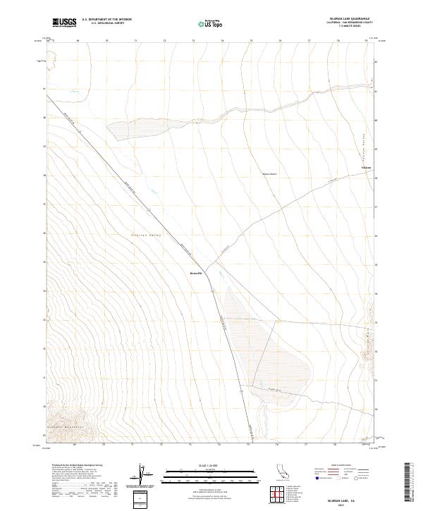 Silurian Lake, CA — USGS 7.5-minute topo (2021)