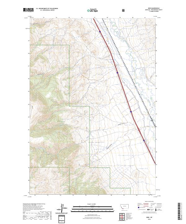 Kidd, MT — USGS 7.5-minute topo (2024)
