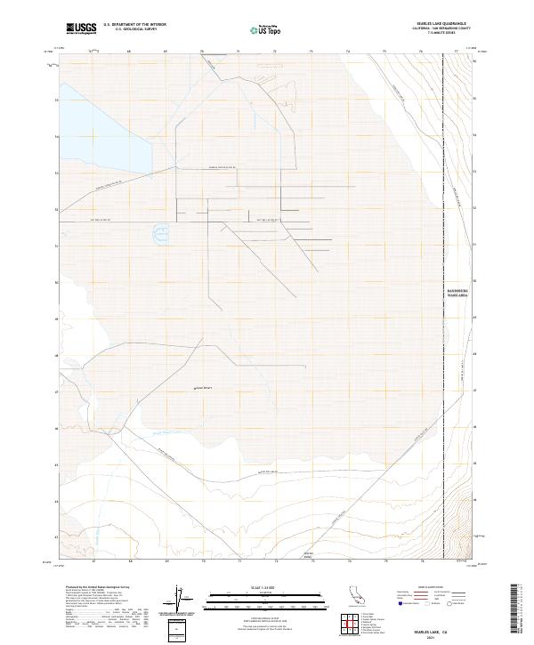 Searles Lake, CA — USGS 7.5-minute topo (2021)