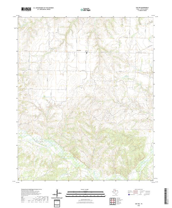 Cee Vee, TX — USGS 7.5-minute topo (2022)