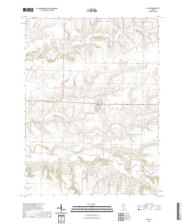 Alexis, IL — USGS 7.5-minute topo (2024)