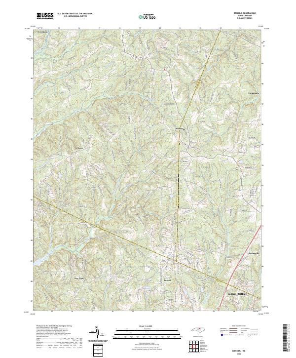 Grissom, NC — USGS 7.5-minute topo (2022)