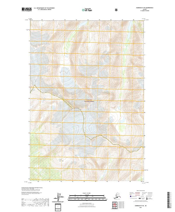Sumdum D-5 SE, AK — USGS 7.5-minute topo (2021)