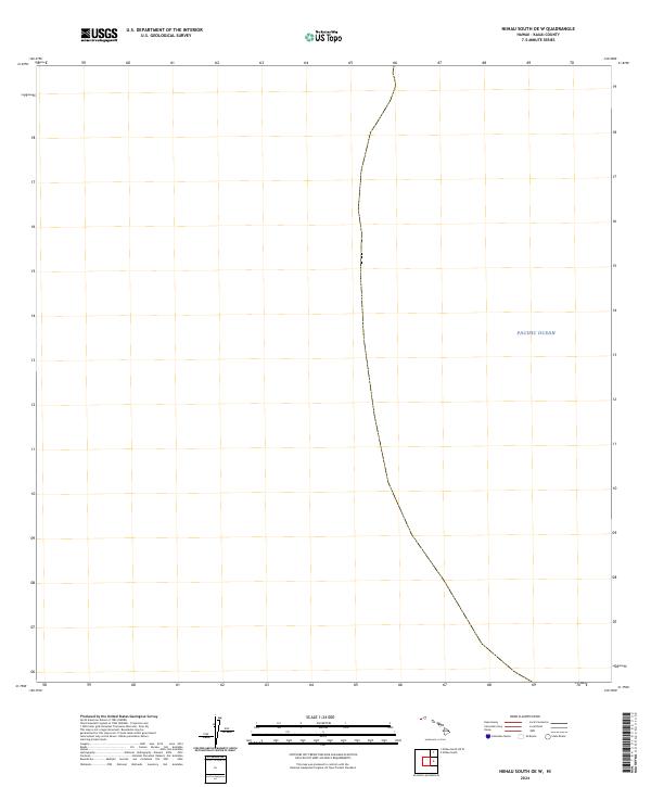 Niihau South OE W, HI — USGS 7.5-minute topo (2024)