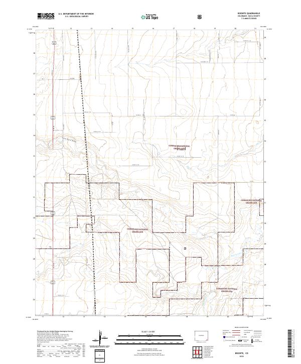 Bisonte, CO — USGS 7.5-minute topo (2022)