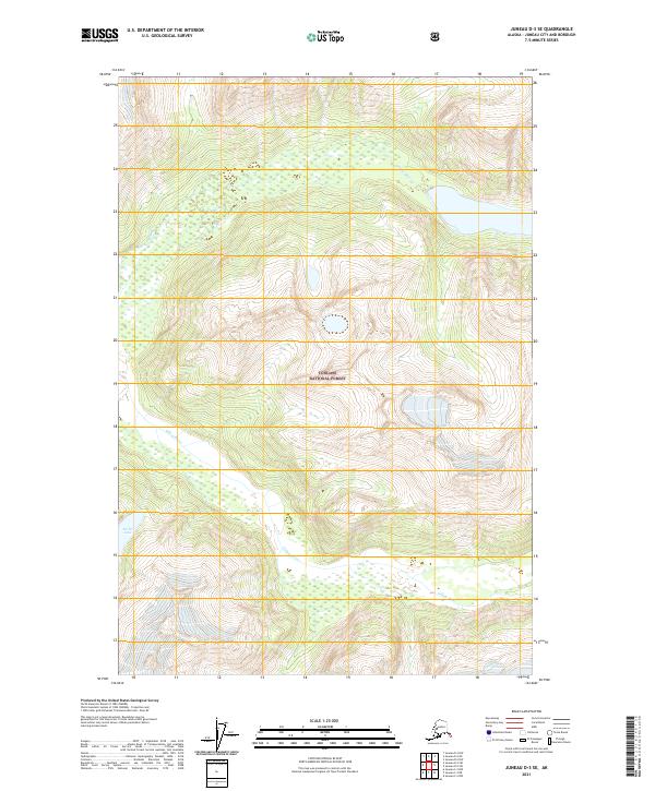 Juneau D-3 SE, AK — USGS 7.5-minute topo (2021)