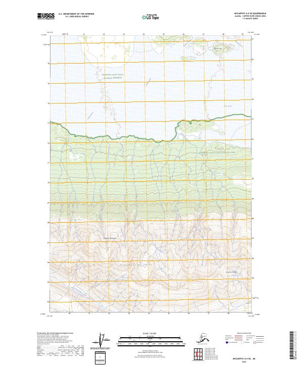 McCarthy A-4 SE, AK — USGS 7.5-minute topo (2023)