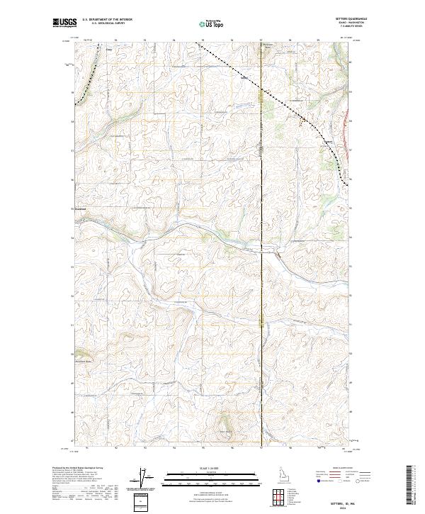 Setters, ID-WA — USGS 7.5-minute topo (2024)