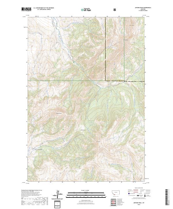 Antone Peak, MT — USGS 7.5-minute topo (2024)