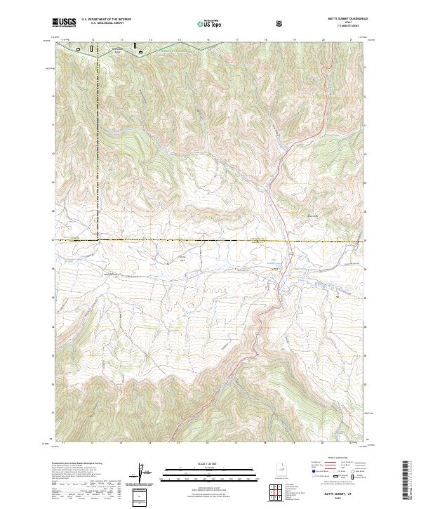 Matts Summit, UT — USGS 7.5-minute topo (2023)