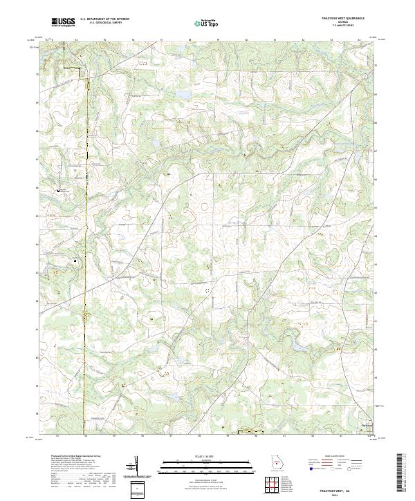 Finleyson West, GA — USGS 7.5-minute topo (2024)
