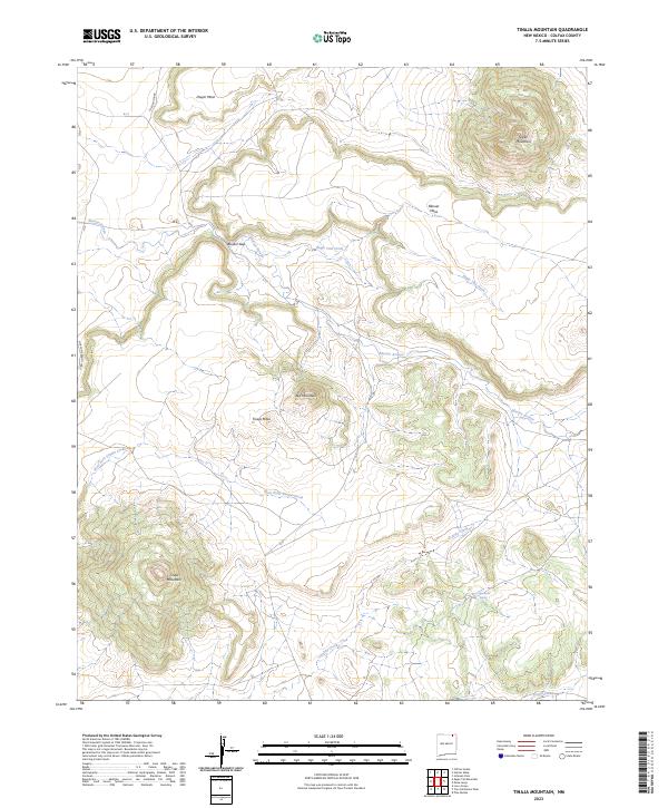 Tinaja Mountain, NM — USGS 7.5-minute topo (2023)