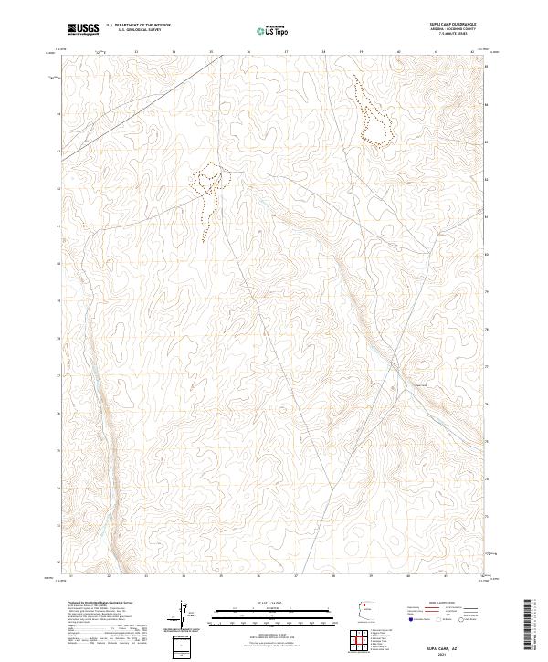 Supai Camp, AZ — USGS 7.5-minute topo (2021)