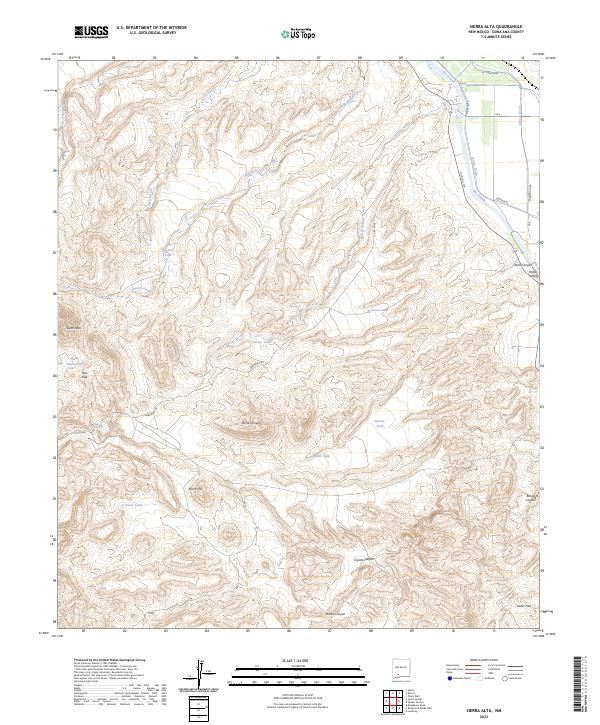 Sierra Alta, NM — USGS 7.5-minute topo (2023)