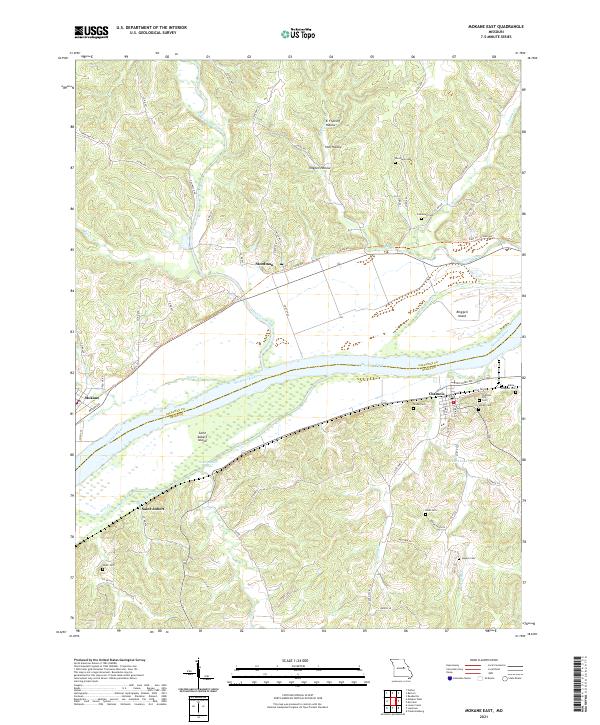 Mokane East, MO — USGS 7.5-minute topo (2021)