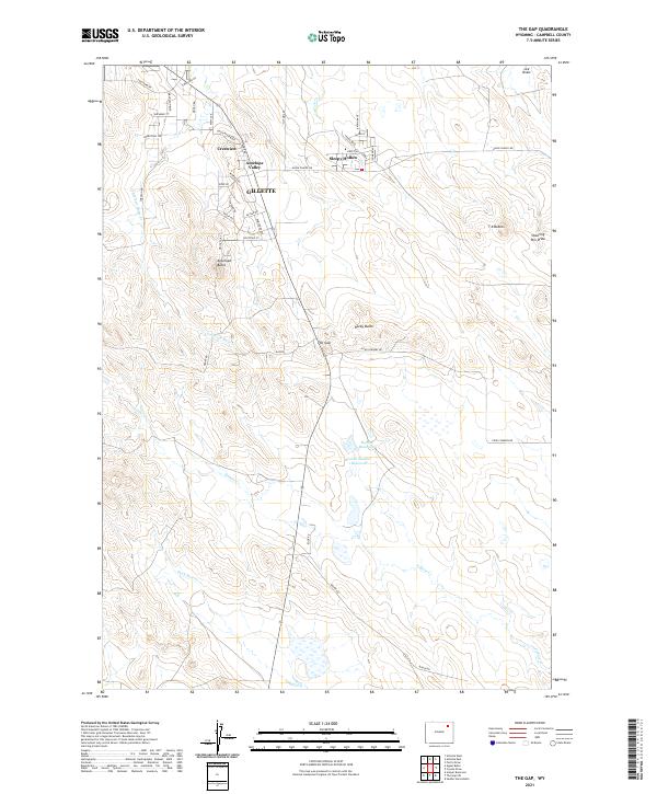The Gap, WY — USGS 7.5-minute topo (2021)