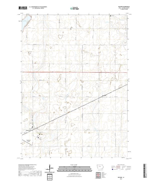 Richard, IA — USGS 7.5-minute topo (2022)