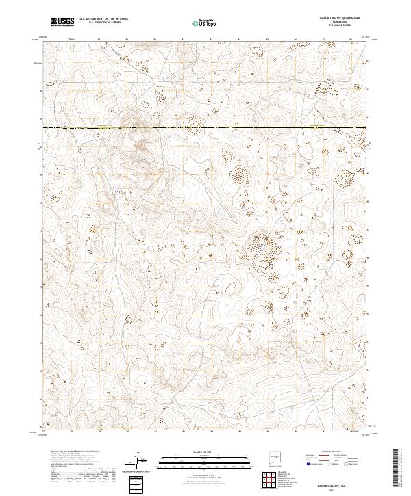 Gacho Hill SW, NM — USGS 7.5-minute topo (2023)