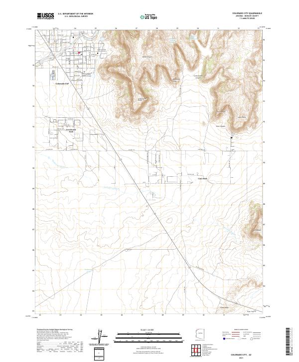 Colorado City, AZ — USGS 7.5-minute topo (2021)