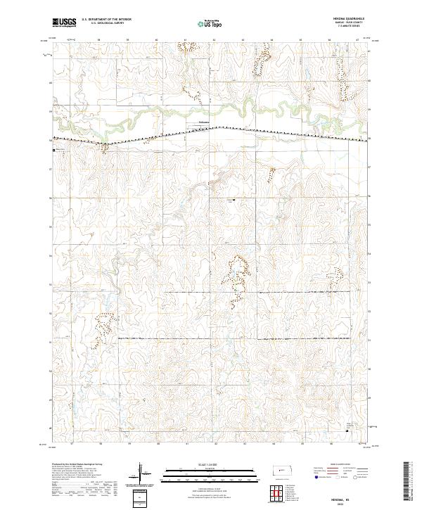 Nekoma, KS — USGS 7.5-minute topo (2022)