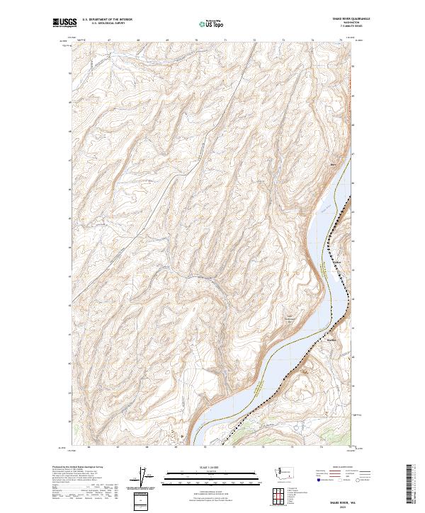 Snake River, WA — USGS 7.5-minute topo (2023)